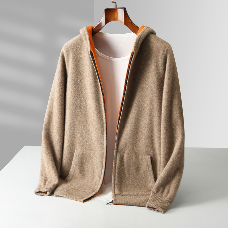 Cardigans à capuche en cachemi - Wool Coat Peacoat avis et prix