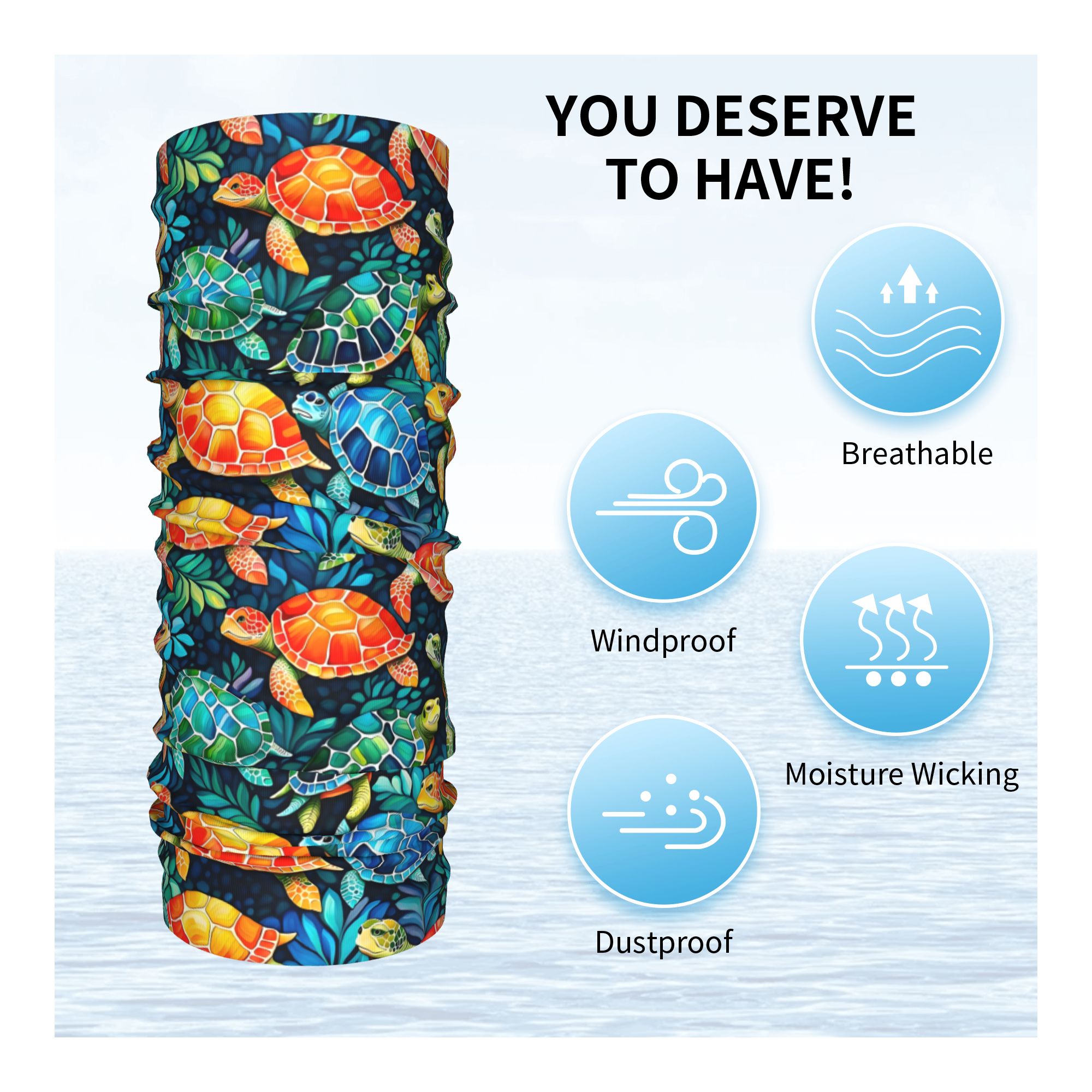 Guêtre de cou de tortue de mer - Neck Gaiter Fleece avis et prix