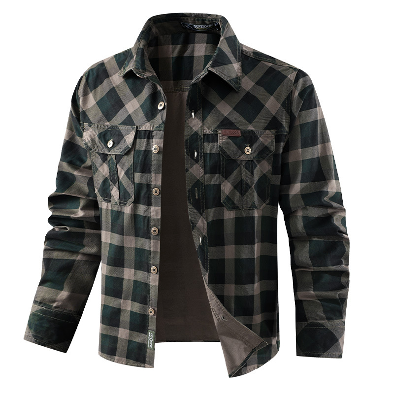 Chemises décontractées à carre - Flannel Shirt Lined avis et prix